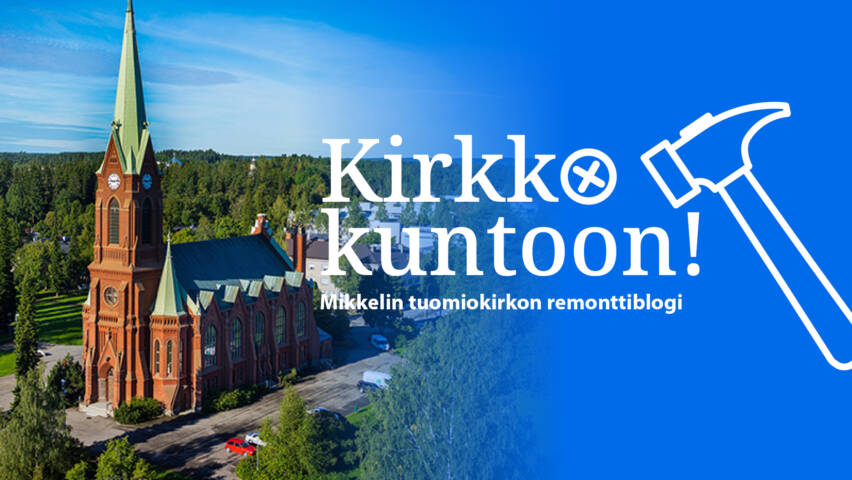 Kirkko kuntoon -blogin logobanneri.