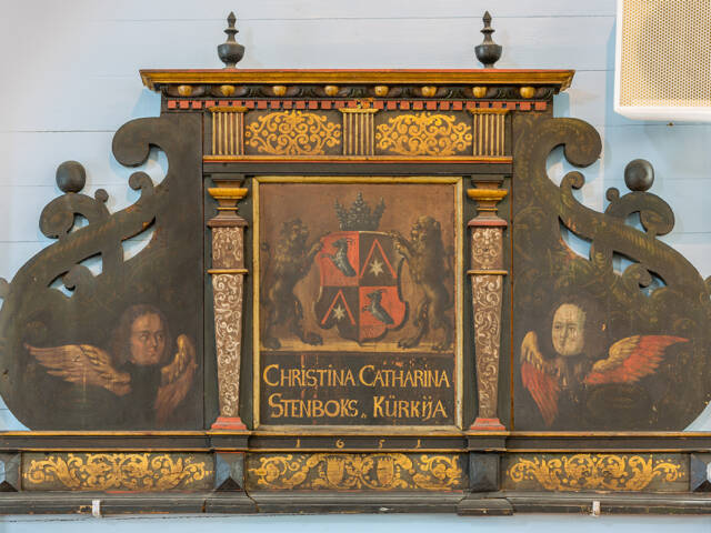 Taulu Ristiinan kirkossa.