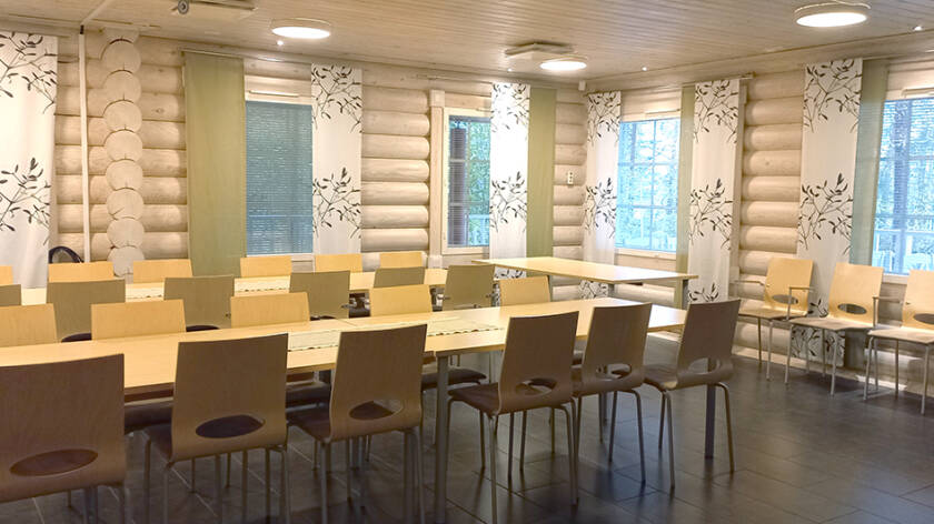 Särkirannan sisätiloja.