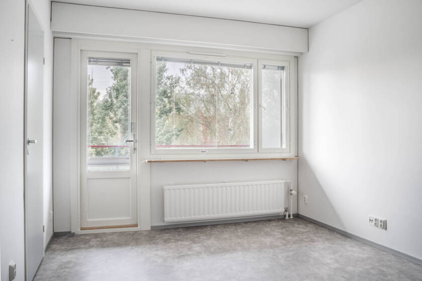Savilahdenkatu 18 B 14 kaksion sisäkuva, jossa esillä makuuhuone.