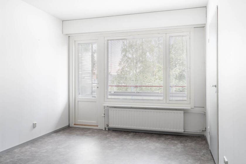 Savilahdenkatu 18 B 14 kaksion sisäkuva, jossa esillä makuuhuone.
