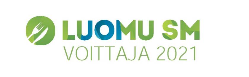 Luomuvoittaja 2021 -logo.