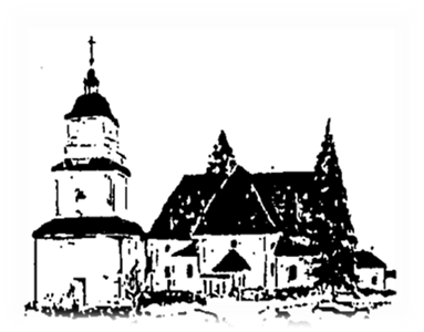 Ristiinan kirkko piirroskuvana