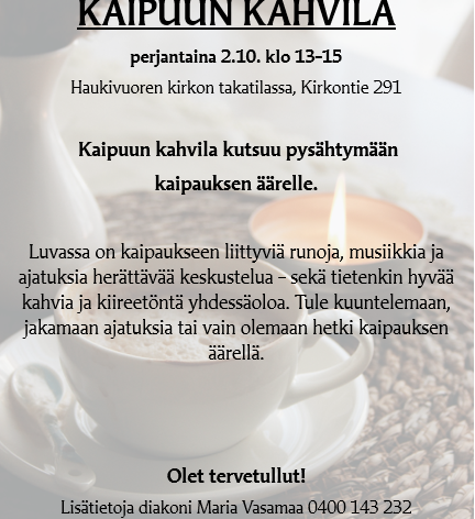 mainos kahvilasta