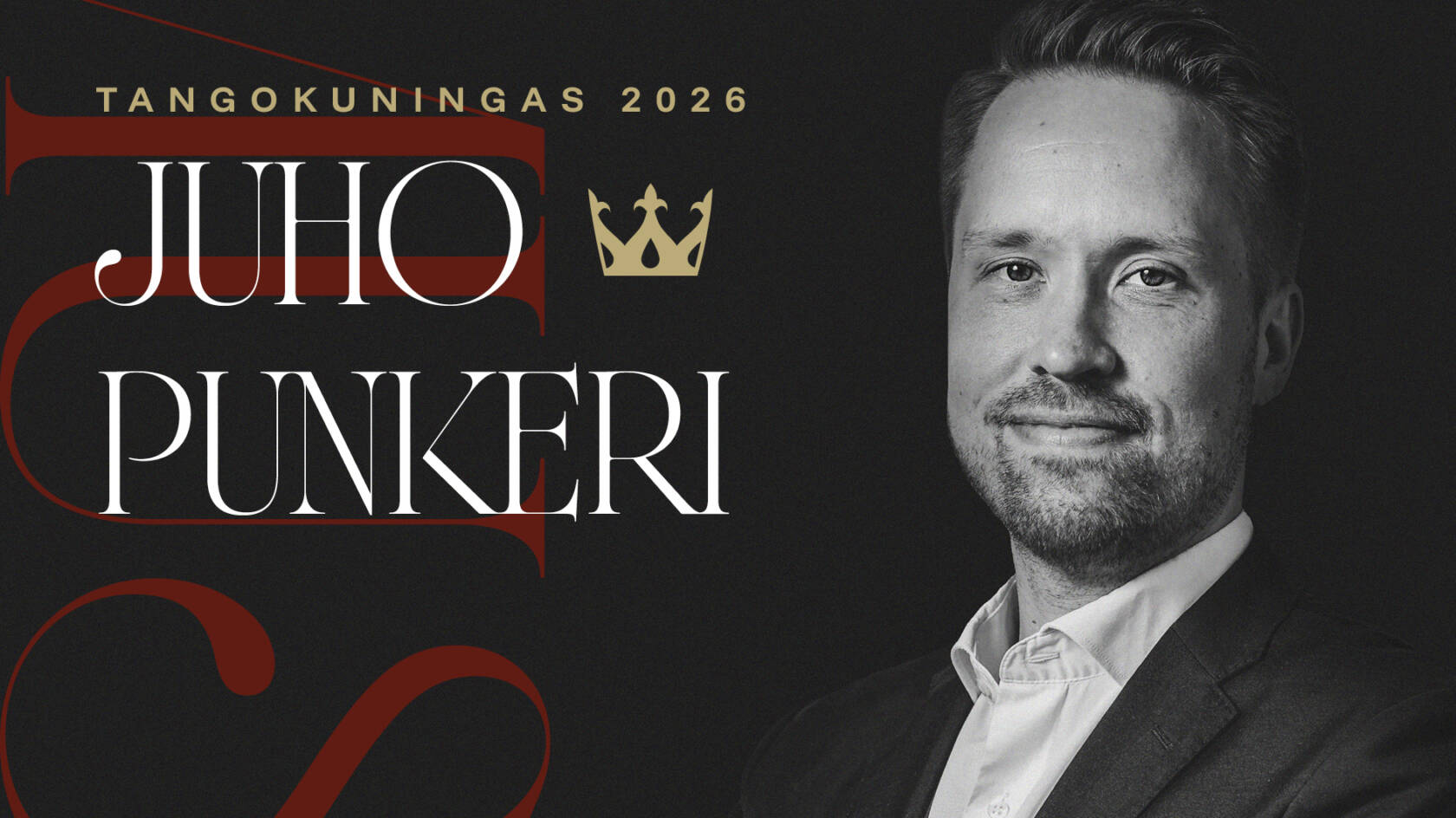 Mustavalkoinen Juho Punkerin profiilikuva.