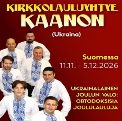 Ryhmäkuva Kirkkolauluyhtye Kaanonista